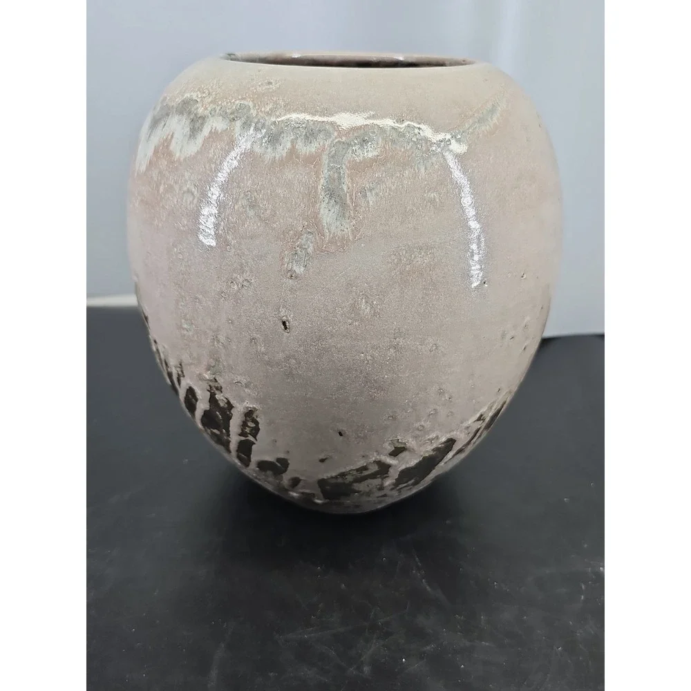 Vintage Large Earthware Vase Mobach Utrecht Of The Netherlands 1920s